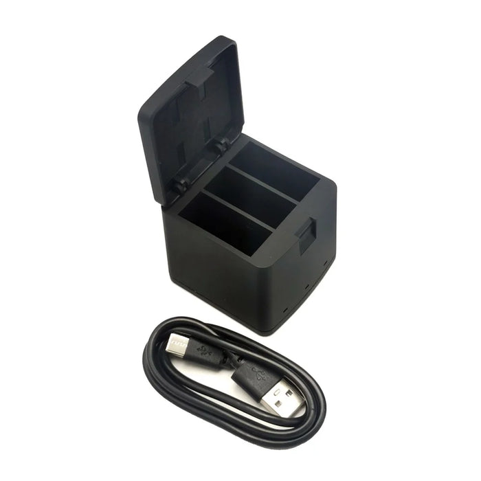 AT1271 3-Channel USB Charger Battery Charging Station with LED Indicator for GoPro Hero 9/10 - 6
