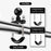 AT1234 9.5cm Motorcycle Bicycle Handlebar Mount Camera Holder  Bike Cycling Action Camera Bracket with Screw and Adapter - 2