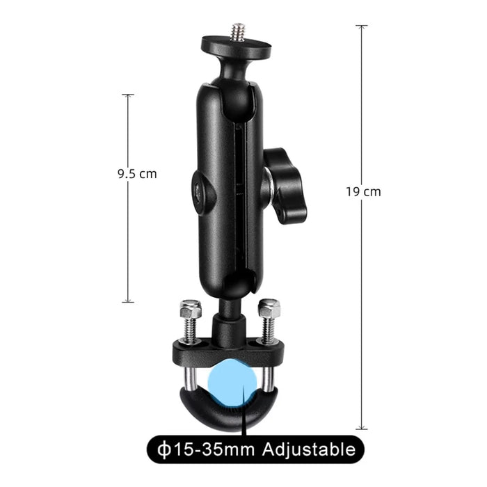 AT1234 9.5cm Motorcycle Bicycle Handlebar Mount Camera Holder  Bike Cycling Action Camera Bracket with Screw and Adapter - 4