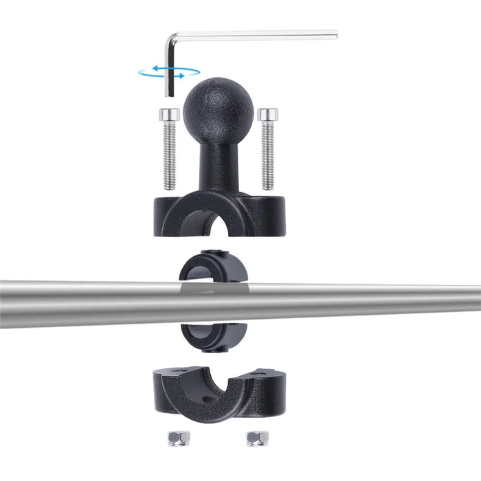 AT1229 9.5cm Car Headrest Camera Holder Motorcycle Rearview Mirror Mount Camera Bracket - 4