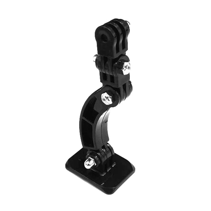 AT1227 Curved Rod Short Arm Helmet Camera Mount Bracket for GoPro Sjcam - 2