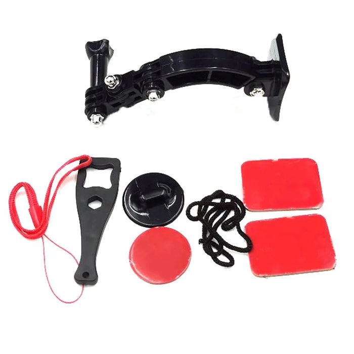 AT1227 Curved Rod Short Arm Helmet Camera Mount Bracket for GoPro Sjcam - 6