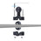 AT1238 9.5cm Car Headrest Camera Holder Screw Adapter Phone Clip Fixing Strap Set Motorcycle Rearview Mirror Camera Mount Bracket - 2