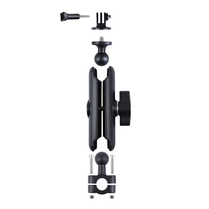 AT1238 9.5cm Car Headrest Camera Holder Screw Adapter Phone Clip Fixing Strap Set Motorcycle Rearview Mirror Camera Mount Bracket - 5