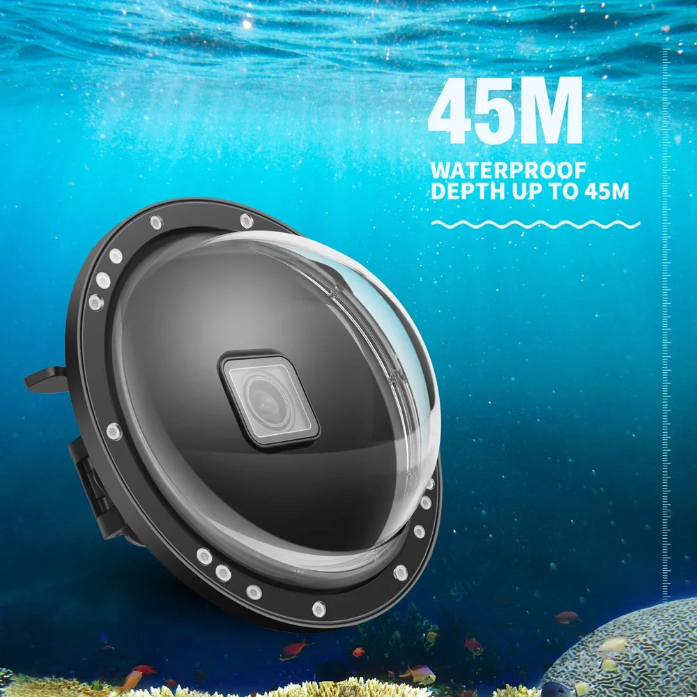 SHOOT XTGP559 Dual Handle Waterproof Housing  Dome Port Protective Case for GoPro Hero 9/10 - 2