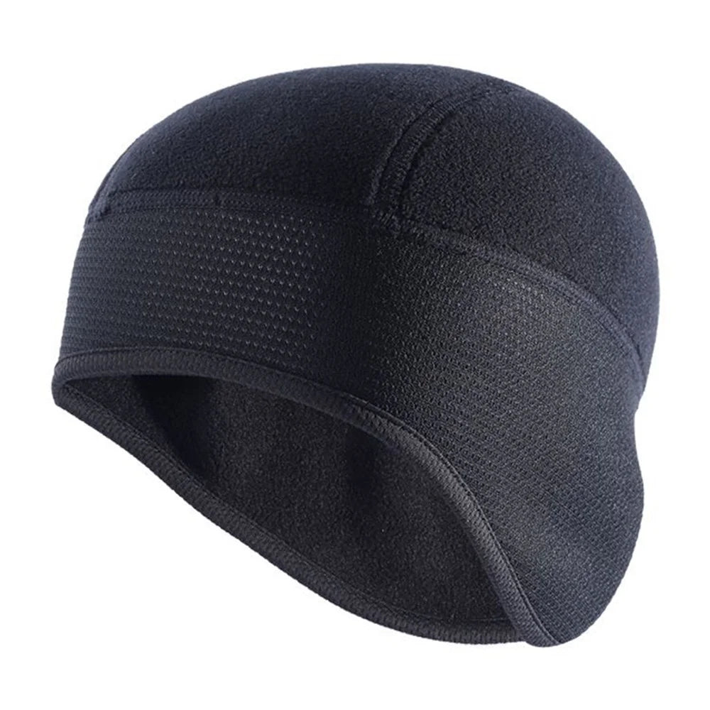A70 Winter Windproof Thermal Fleece Bicycle Cap Running Skiing Riding Motorcycle Hat - 1