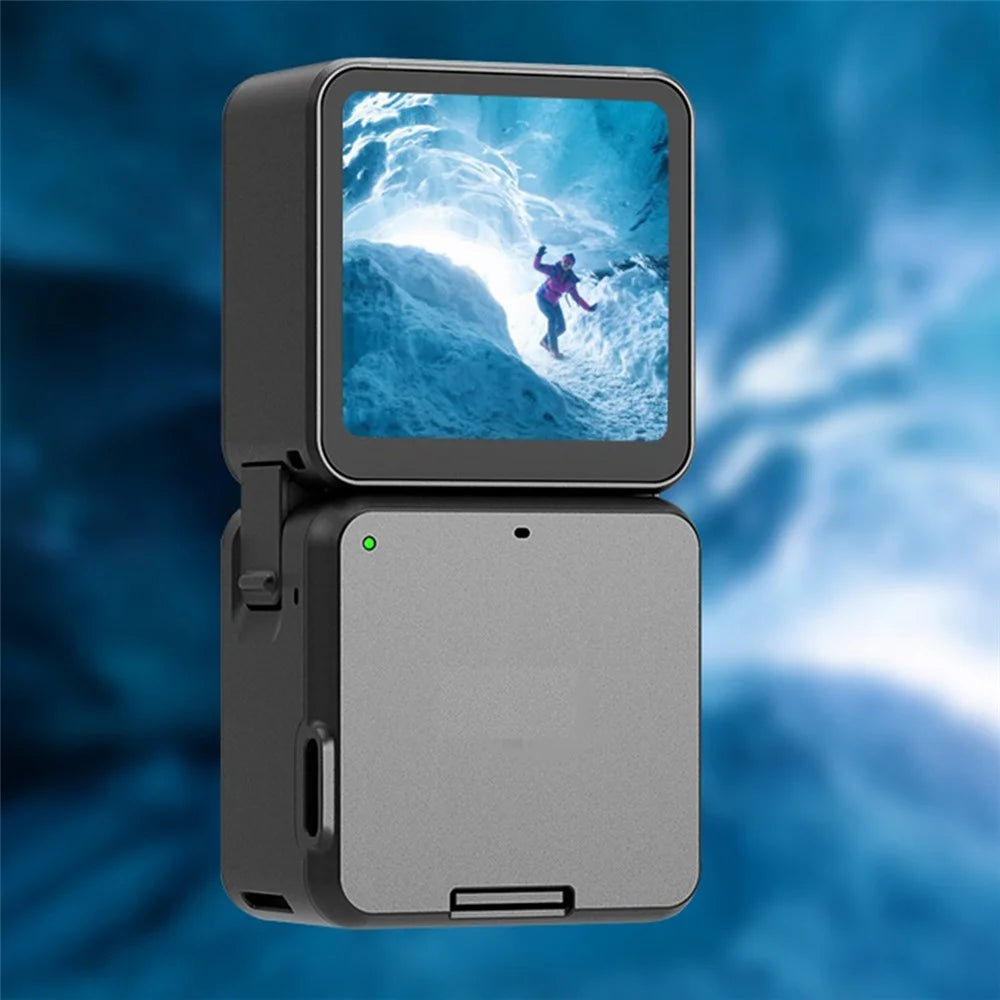 [Dual Screen Version] 2 Set AGDY04 High Definition Tempered Glass Camera Lens Screen Protective Film for DJI Action 2 - 3