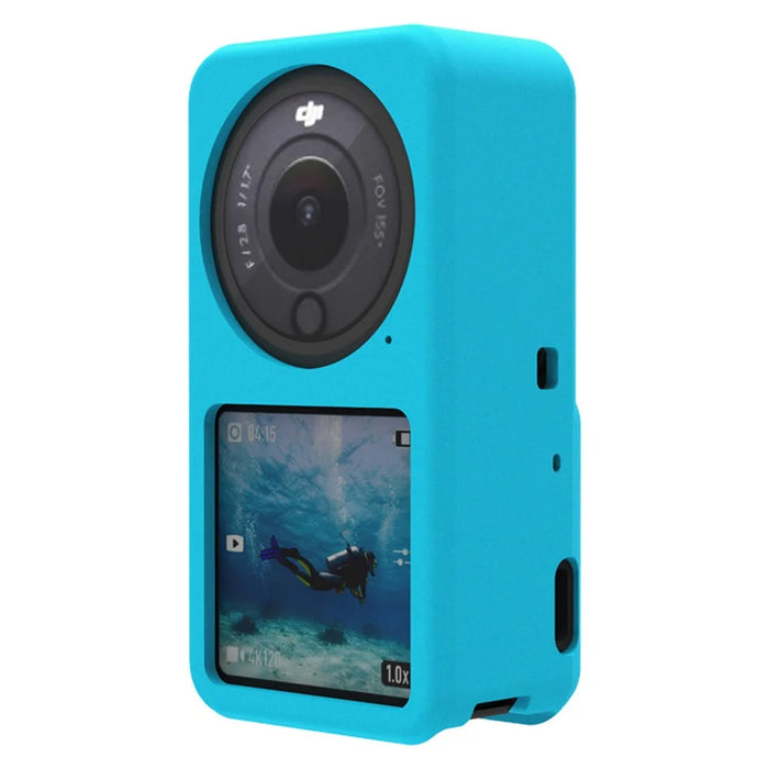 AGDY05 Shockproof Soft Silicone Case Camera Protective Sleeve Cover for DJI Action 2 - Blue - 3