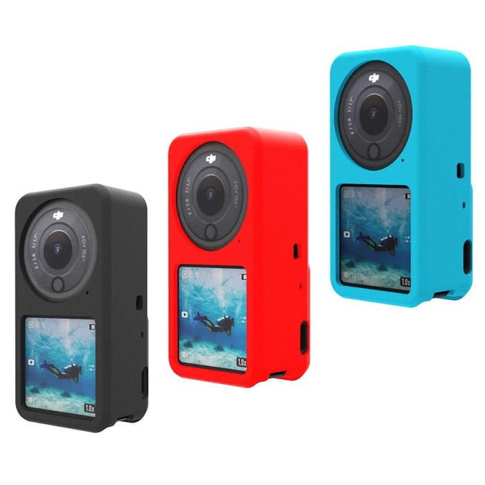 AGDY05 Shockproof Soft Silicone Case Camera Protective Sleeve Cover for DJI Action 2 - Blue - 7