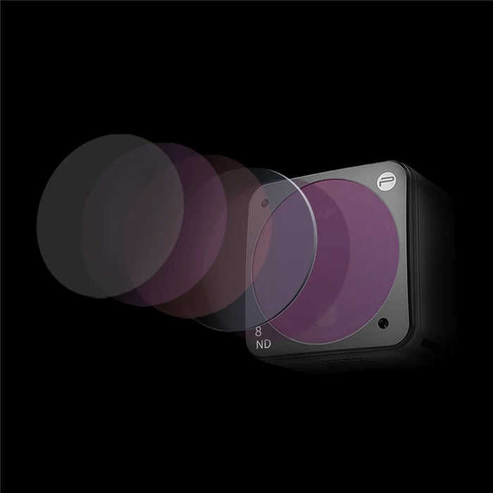 PGYTECH P-28A-012 4Pcs/Set Professional Lens Filter ND-PL 8/16/32/64 Lens Protector for DJI Action 2 - 7