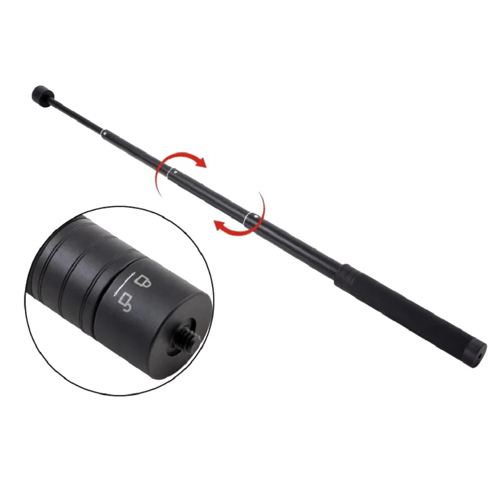 AGDY32 Portable Shooting Accessory PC Phone Clip + Camera Holder + Aluminum Alloy Tripod + Selfie Stick Extension with 1/4 Interface for DJI Osmo Pocket 1/2 - 2