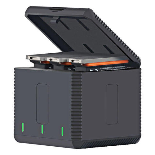 RUIGPRO AGDY39 Storage Type 3 Slots Battery Charging Box Fast Charger for DJI Osmo Action Camera - 1