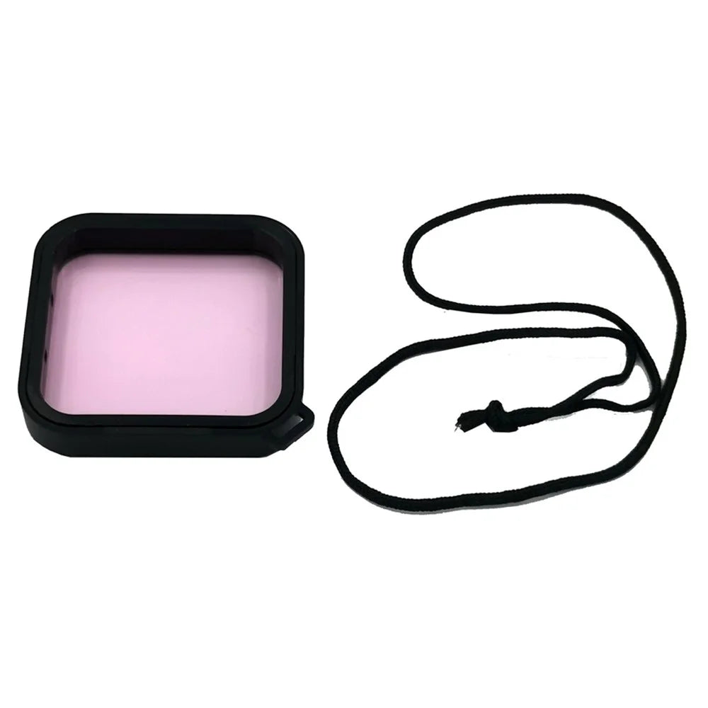 AGDY38 3Pcs/Set Red Pink Purple Lens Filters for DJI Osmo Action Camera Square Mouth Style Waterproof Diving Case Shell - 6