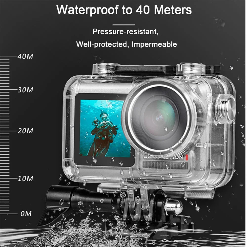 AGDY35 Waterproof Case Diving Protective Housing Shell Camera Accessories for DJI Osmo Action - 3