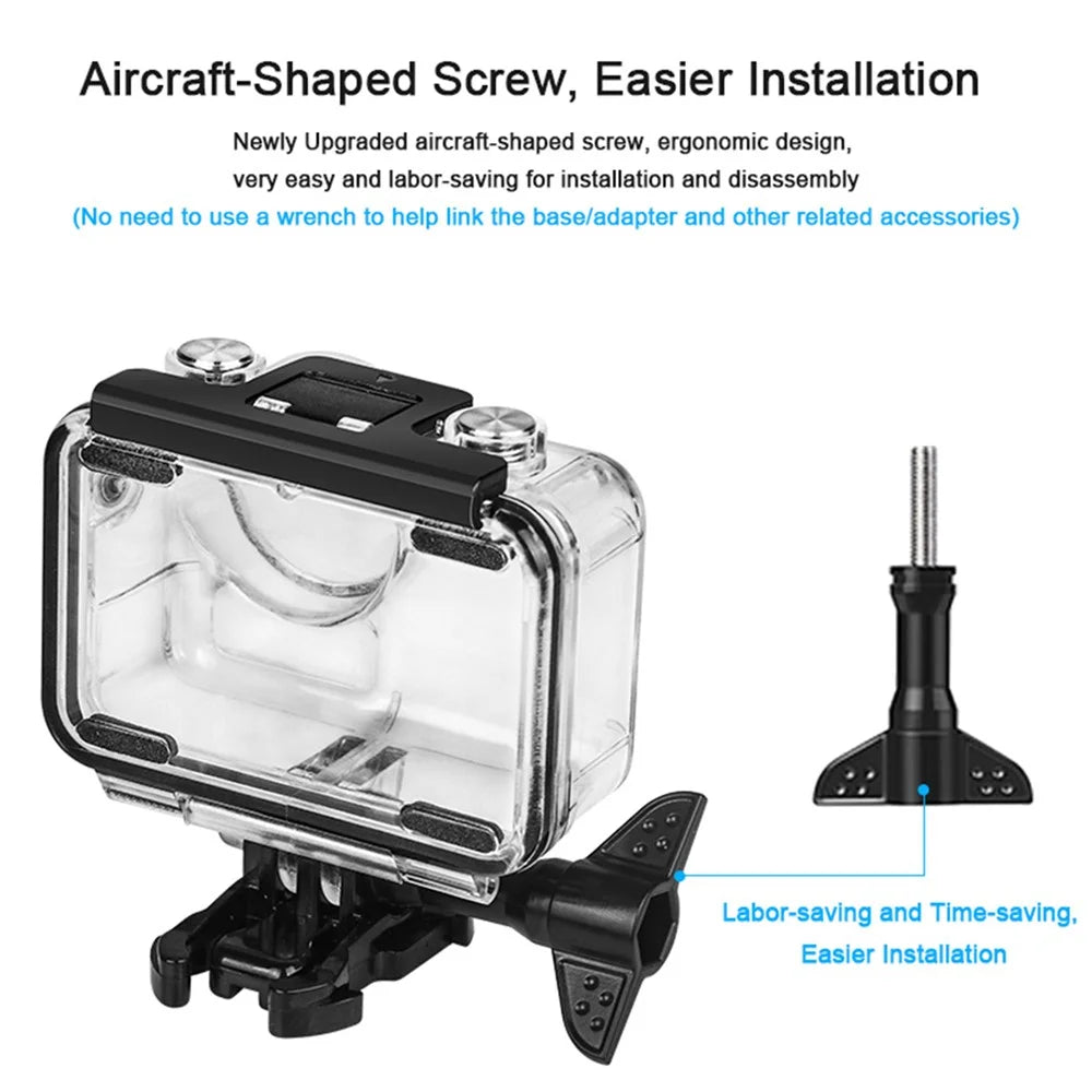 AGDY35 Waterproof Case Diving Protective Housing Shell Camera Accessories for DJI Osmo Action - 4