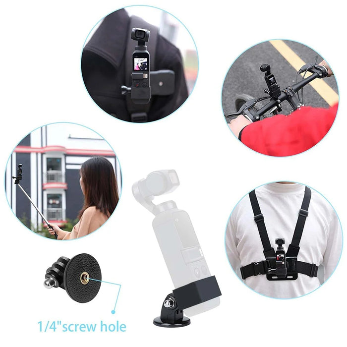 AGDY34 Camera Frame Bracket Holder Mount Stand with 1/4 Adapter and Screw for DJI Osmo Pocket/Pocket 2 - 4
