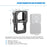 AGDY47 Aluminum Alloy Protective Metal Case Frame Cage + UV Lens Filter for DJI Action 2 Camera Accessories - Black - 3