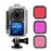 AGDY56 60m Waterproof Camera Housing Underwater Diving Shell Case with 3 Lens Filters for DJI Action 2 (3 Version Universal) - 1