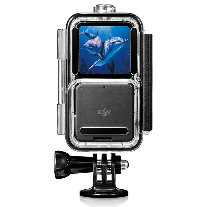AGDY56 60m Waterproof Camera Housing Underwater Diving Shell Case with 3 Lens Filters for DJI Action 2 (3 Version Universal) - 2
