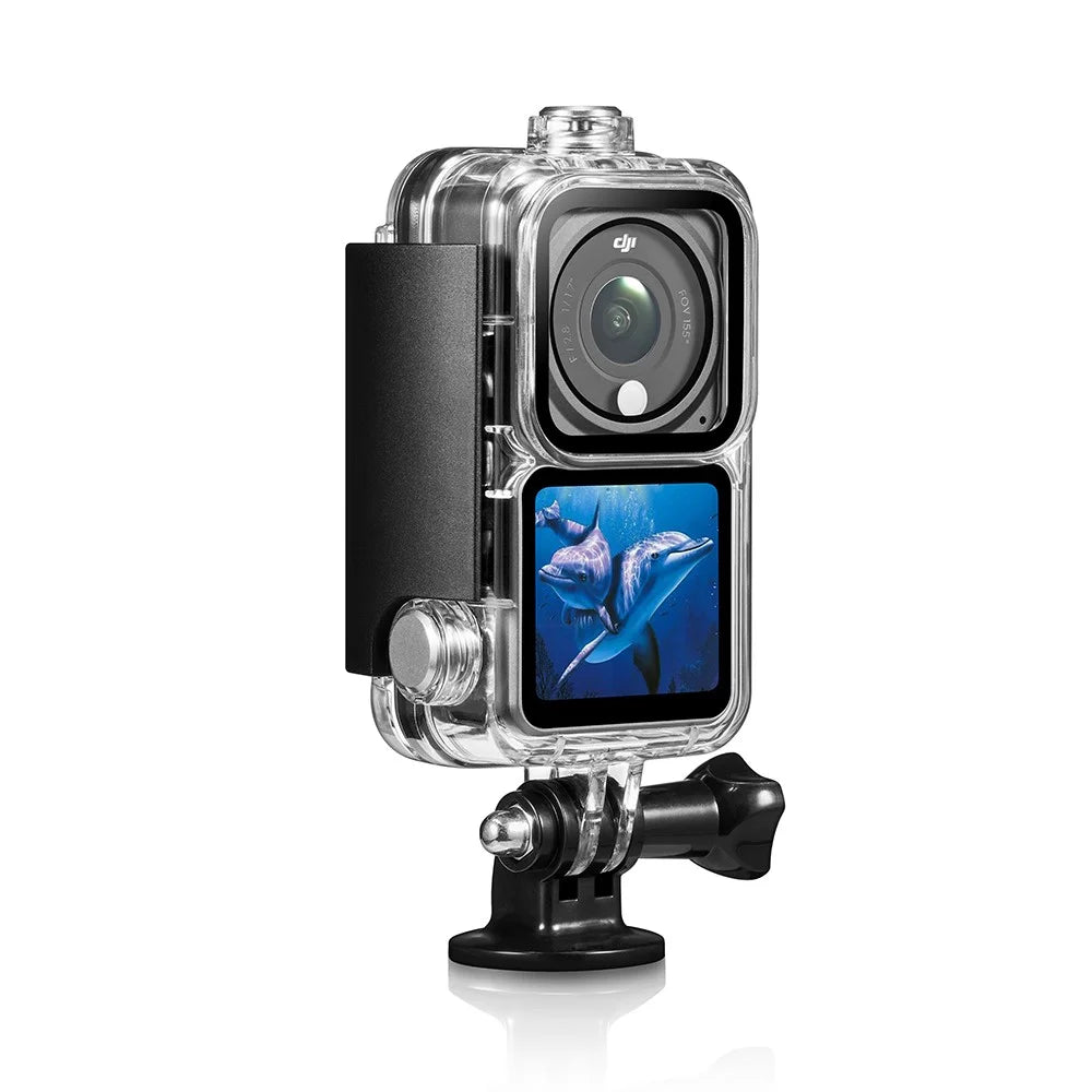 AGDY55 60m Waterproof Camera Housing Protective Diving Shell Case for DJI Action 2 (3 Version Universal) - 4