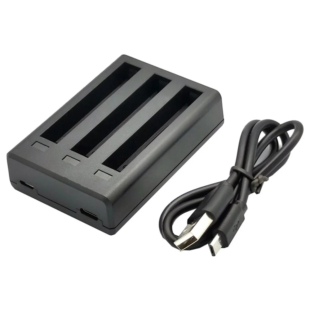 AI71 Camera Battery USB Charger Three Slots Charging Dock Fast Charging Station for Insta360 ONE X2 - 1