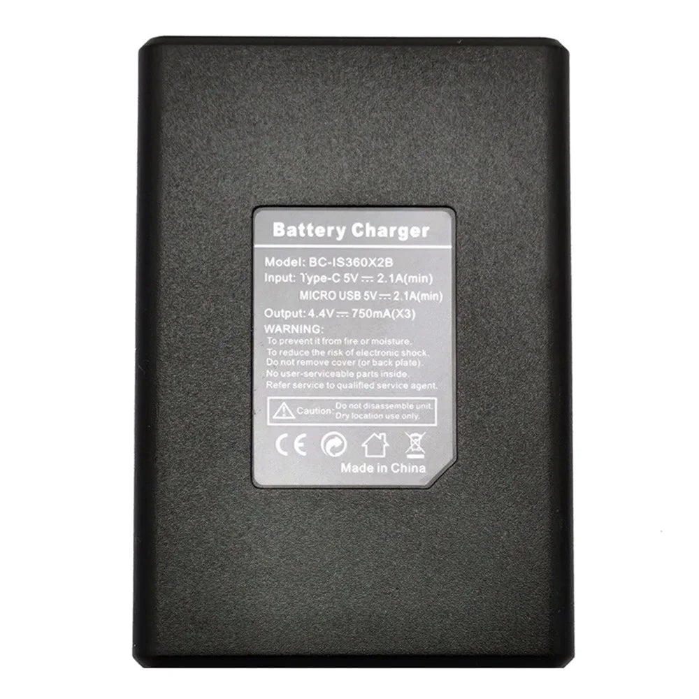 AI71 Camera Battery USB Charger Three Slots Charging Dock Fast Charging Station for Insta360 ONE X2 - 4