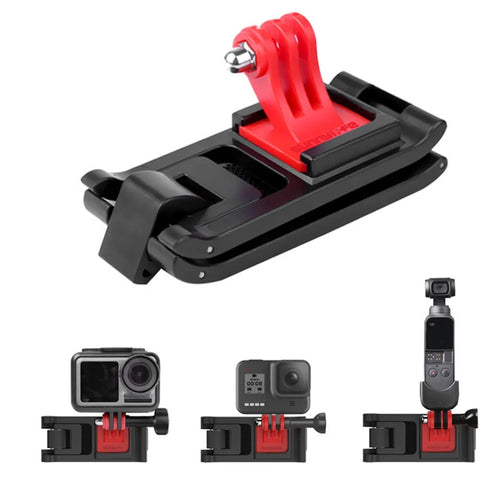 SUNNYLIFE TY-Q9261 Sports Camera Backpack Clip Mount Adapter for DJI Action 2 / GoPro 10 / GoPro 9 / Insta360 One R - 1