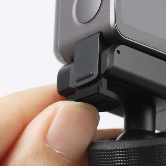 SUNNYLIFE OA2-DC339 4Pcs/Set Locking-Up Anti-release Silicone Plug Camera Accessory Anti-Dropping Buckle for DJI Action 2 - 3
