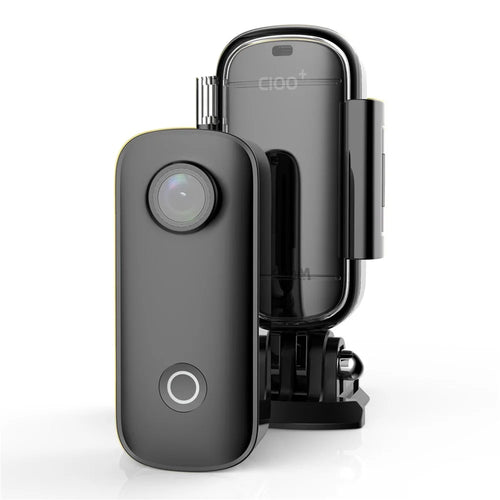 SJCAM C100+ Digital Camera 2K HD 30m Waterproof Thumb Action Camera Motorcycle Ride Recorder Webcam for Riding Cycling - Black - 1