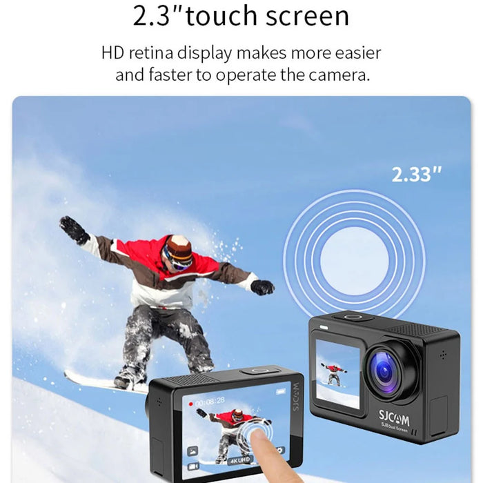 SJCAM SJ8 Dual Screen Action Camera 2.33" Touch Screen 4K HD Camera Multifunctional Waterproof Riding Recorder with Night Vision for Photography - 7
