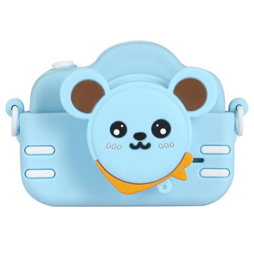 A3X 2.0" IPS Screen 1080P Mini Digital Camera Cartoon Dual Lens Camera Early Education Toy Birthday Gift - Blue - 1
