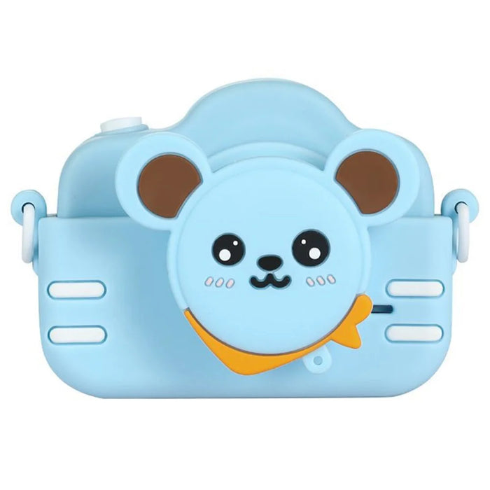 A3X 2.0" IPS Screen 1080P Mini Digital Camera Cartoon Dual Lens Camera Early Education Toy Birthday Gift - Blue - 1