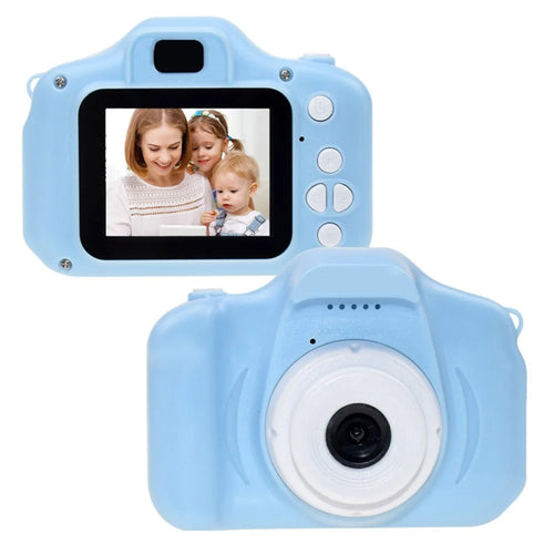 X2 Kid's Camera 1080P Children Video Camera Dual Cam Design Camera Toy Supporting 32GB Memory Card - Blue - 1