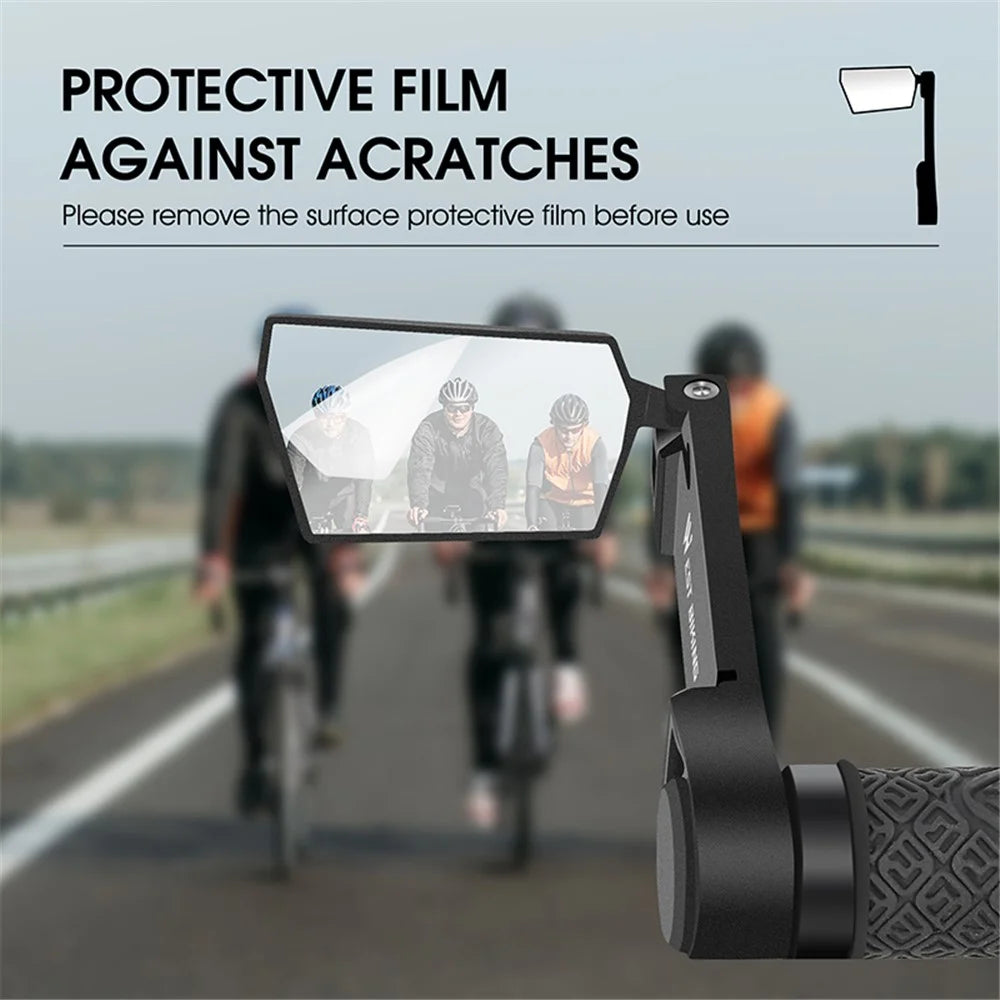 WEST BIKING YP0720037 2Pcs Bike Rearview Mirror 360 Degree Rotation Handlebar Folding Mirror - 5