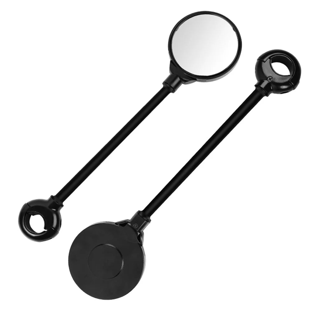 WEST BIKING YP0720038 1 Piece Bike Mirror Handlebar Rearview Mirror Adjustable Handlebar Mount Long Arm Acrylic Convex Mirror - 2