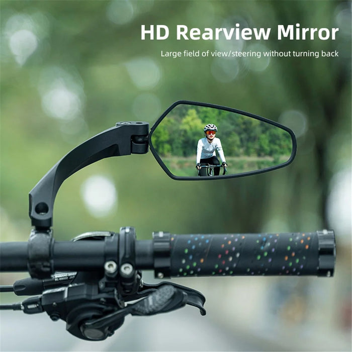 ROCKBROS FK-212 Handlebar Bike Mirror 360-Degree Rotation Bar End Rearview Mirror - 4