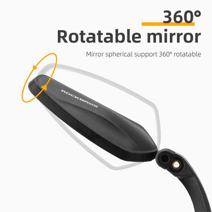 ROCKBROS FK-212 Handlebar Bike Mirror 360-Degree Rotation Bar End Rearview Mirror - 7