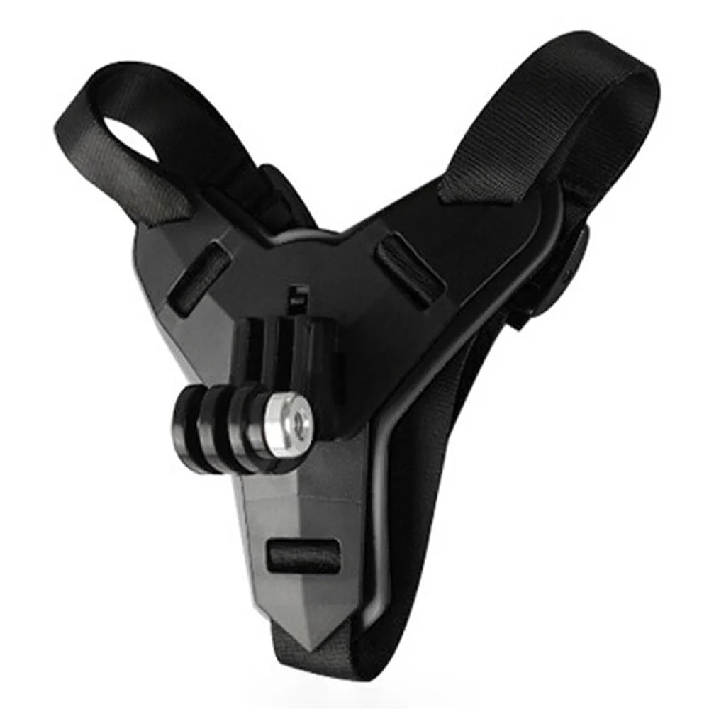 CSSJ22-106J Universal Full Face Motorcycle Helmet Chin Mount Jaw Holder Strap with Screw for GoPro Hero 7/6/5/4/3/SJCAM/DJI Osmo Action - 1