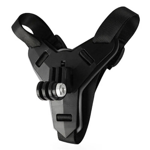 CSSJ22-106J Universal Full Face Motorcycle Helmet Chin Mount Jaw Holder Strap with Screw for GoPro Hero 7/6/5/4/3/SJCAM/DJI Osmo Action - 1