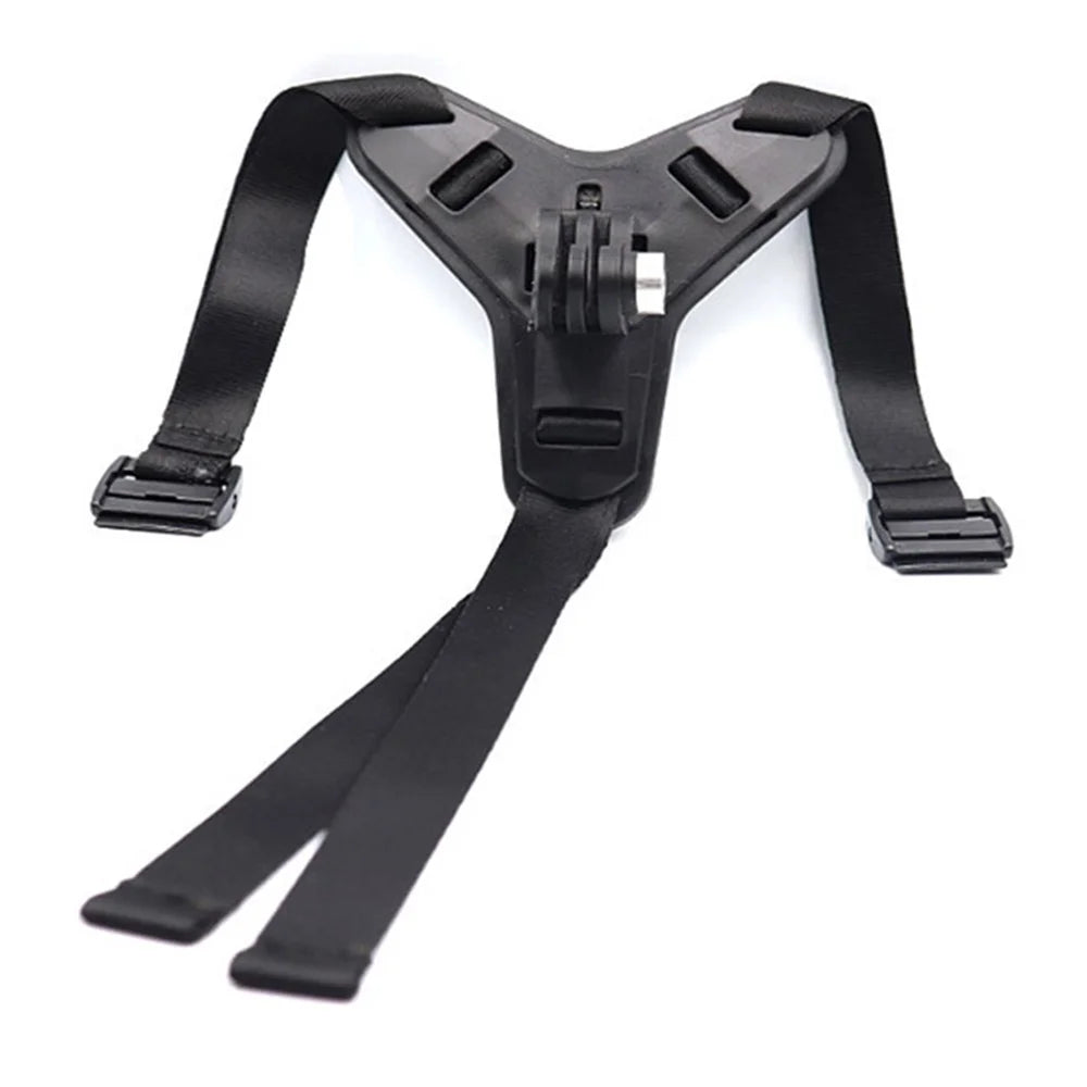 CSSJ22-106J Universal Full Face Motorcycle Helmet Chin Mount Jaw Holder Strap with Screw for GoPro Hero 7/6/5/4/3/SJCAM/DJI Osmo Action - 4