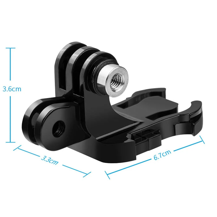 TELESIN GP-MTB-T02-BK For GoPro/DJI Osmo Action Backpack Shoulder Strap Sport Camera Bracket Mount Stand - Black - 6