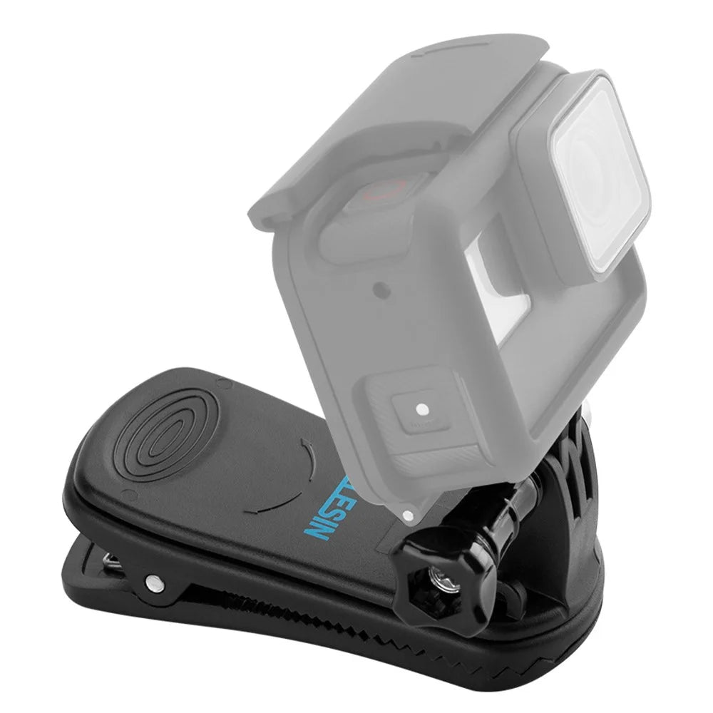 TELESIN GP-JFM-003 For DJI Osmo Pocket/Action 360 Degrees Rotation Camera Backpack Clip Clamp Mount Stand - 1