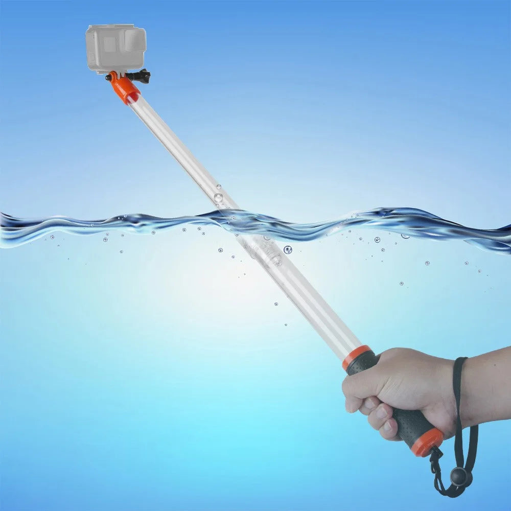 TELESIN GP-MNP-T01 For GoPro Action Camera Waterproof Handheld Transparent Selfie Stick Floaty Monopod - 1