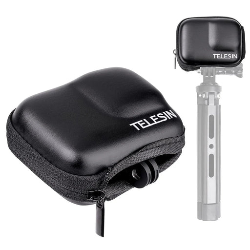 TELESIN GP-CPB-901 Storage Bag for GoPro Hero 9 / 10 / 11 Shockproof EVA+PU Leather Carrying Case Portable Box Camera Accessories Travel Kit - 1
