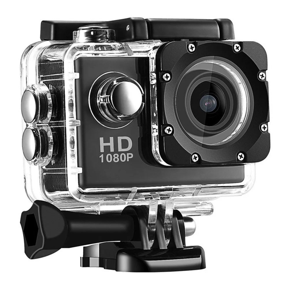 X6000-11 Mini Action Camera 2.0" LCD Screen 1080P Camera Multifunctional Waterproof Riding Recorder for Outdoor Photography - Black - 2