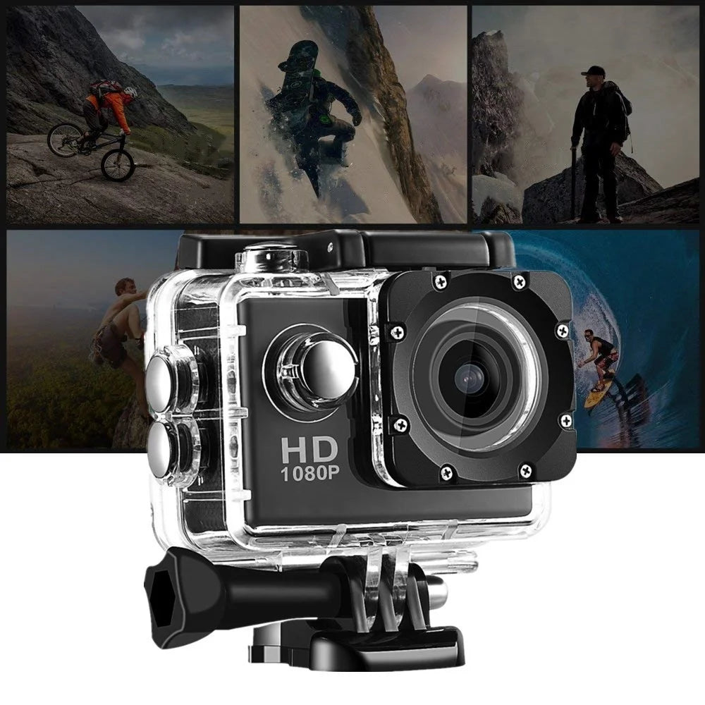 X6000-11 Mini Action Camera 2.0" LCD Screen 1080P Camera Multifunctional Waterproof Riding Recorder for Outdoor Photography - Black - 3