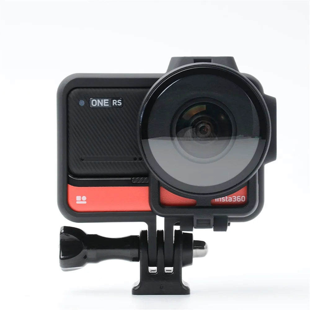 For Insta 360 One RS 2Pcs Action Camera Lens Guards Tempered Glass Lens Protection Cover - 7
