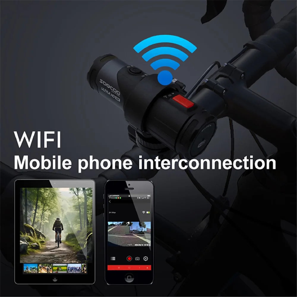 SOOCOO S20+ 4K HD Camcorder Waterproof Outdoor Sports Camera WiFi Motorcycle Bike Video Recorder Camera - 7