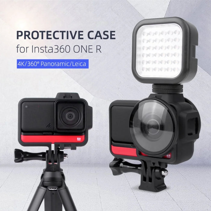 AI26 For Insta360 One R Action Camera Cold Shoe Case Plastic Anti-drop Protective Frame - 3