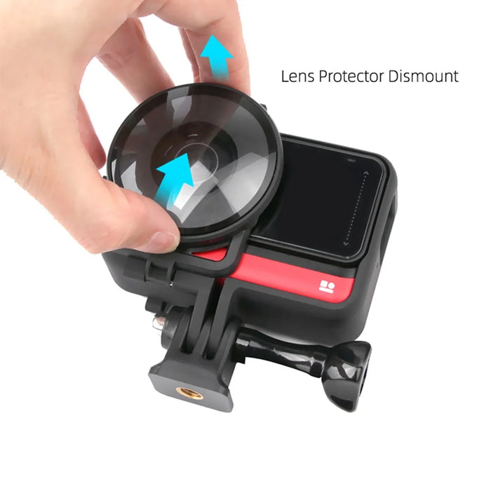 AI26 For Insta360 One R Action Camera Cold Shoe Case Plastic Anti-drop Protective Frame - 7